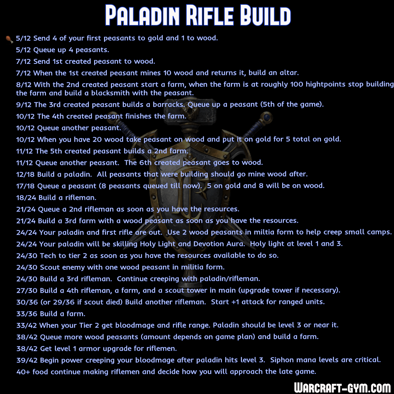 Paladin Rifle Build - WC3 Gym